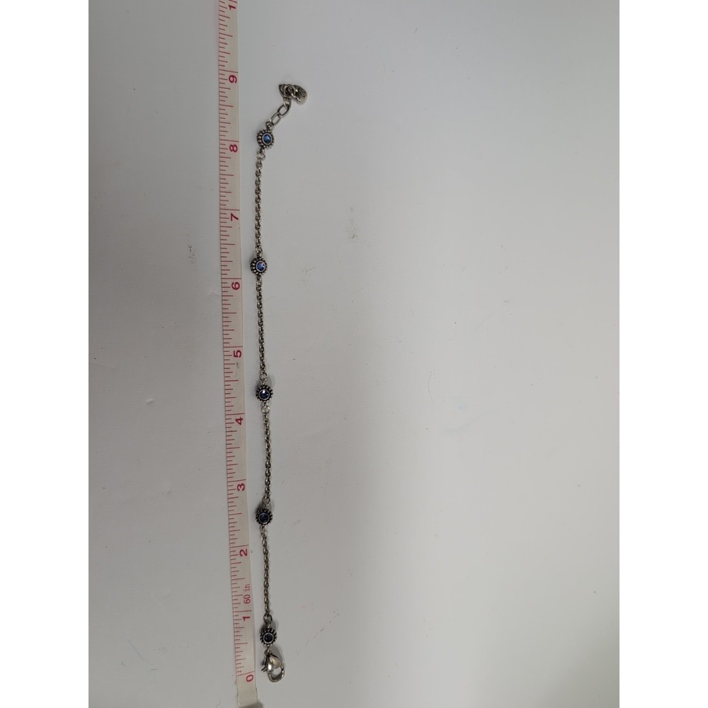 Brighton Halo Eclipse Blue Bracelet Crystals Adjustable 8"